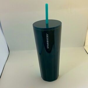 Starbucks Peacock Blue Cold Cup Spring Release Steel Tumbler 24 oz (Peac…
